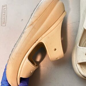 Women's Cream Platform Sandals